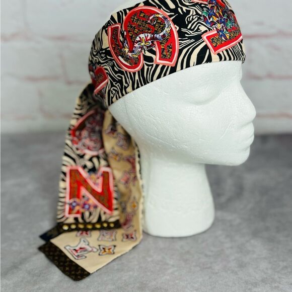 Louis Vuitton Studded Silk Animal Twilly Bandeau - Picture 4 of 15